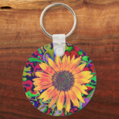 Colorful Blossom Sleutelhanger (Voorkant)