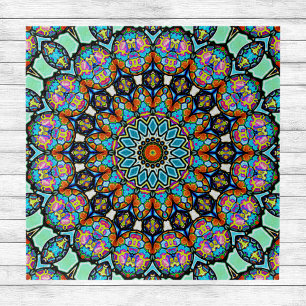 Colorful Blown Glass Balls Mandala Legpuzzel