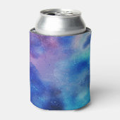 Colorful Blue Abstract Koelbox Blikjeskoeler (Blikje Voorkant)