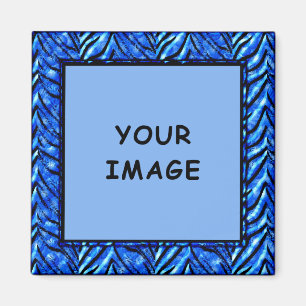Colorful Blue Photo Lijst Magnet Magneet
