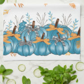 Colorful Blue Pumpkins Kitchen Towel Theedoek (Gevouwen)