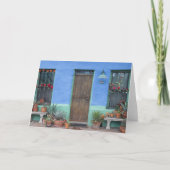 Colorful Blue Southwest home Kaart (Voorkant)