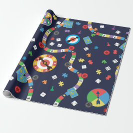 Colorful Board Game Pattern Wrapping Paper Cadeaupapier