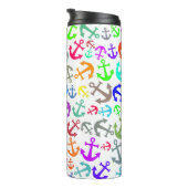 Colorful Boat Anchor Pattern Thermosbeker (Geroteerd rechts)