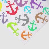 Colorful Boat Anchor Pattern Tissuepapier (Detail)