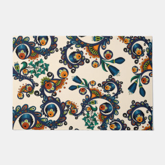 Colorful Bohemian Boho MOD Hippy Chic Pattern Deurmat
