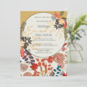 COLORFUL BOHO FLORAL KAART (Staand voorkant)