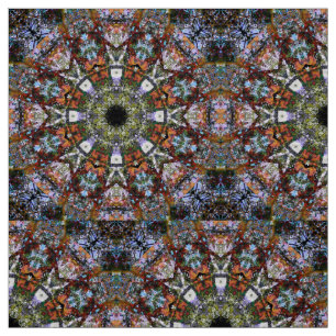 Colorful Boho Kaleidoscope Mandala Modern Hippie Stof