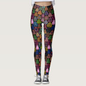 Colorful Boho Mandala Pattern Leggings (Voorkant)