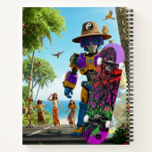 Colorful Boho Ninja Notitieboek (Achterkant)