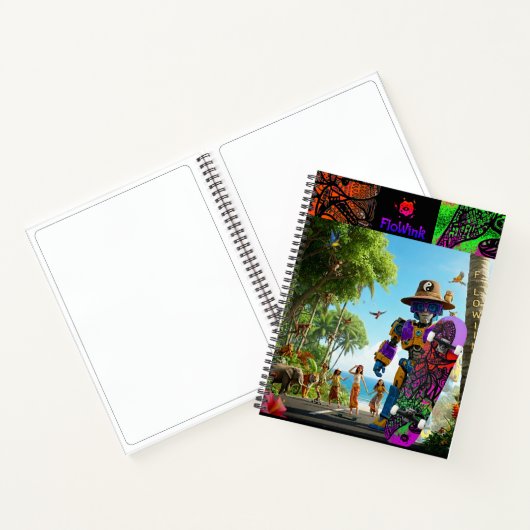 Colorful Boho Ninja  Notitieboek (Binnen)