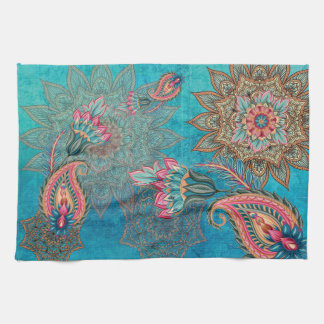 Colorful Boho, Paisley en Mandala Kitchen Towel Theedoek