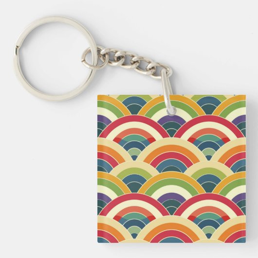 Colorful Boho Rainbow Sleutelhanger (voorkant)