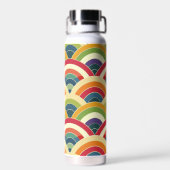 Colorful Boho Rainbow Waterfles (Achterkant)