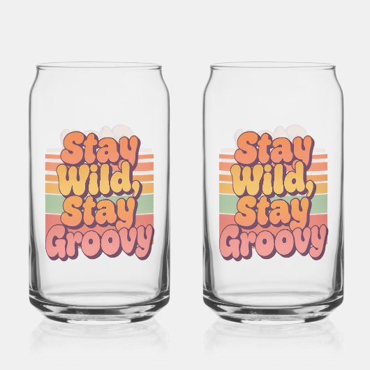Colorful Boho Retro Stay Wild Stay Groovy (Recto)