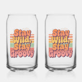 Colorful Boho Retro Stay Wild Stay Groovy (Verso)