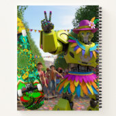 Colorful Boho Robot Notitieboek (Achterkant)
