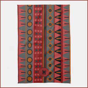 Colorful Boho Tribal Pattern Theedoek