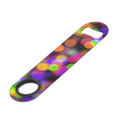 Colorful Bokeh Light Bubbles Speed Flessenopener (Achterkant Gekanteld)