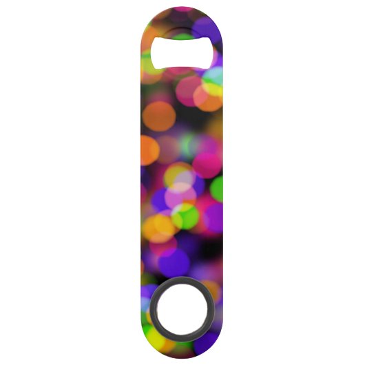 Colorful Bokeh Light Bubbles Speed Flessenopener (Voorkant)