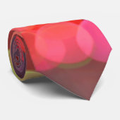 Colorful Bokeh Lights Christmasy Stropdas (Opgerold)