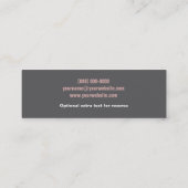 Colorful Bold Mod Monogram Mini Visitekaartje (Achterkant)