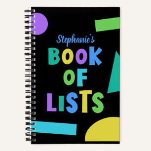 Colorful Book of Lists Notitieboek