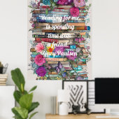 Colorful Books Poster (Thuiskantoor)