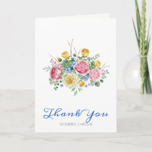 Colorful Bouquet Bedankkaart