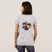 Colorful Bouquet van Pansies T-shirt (Achterkant volledig)