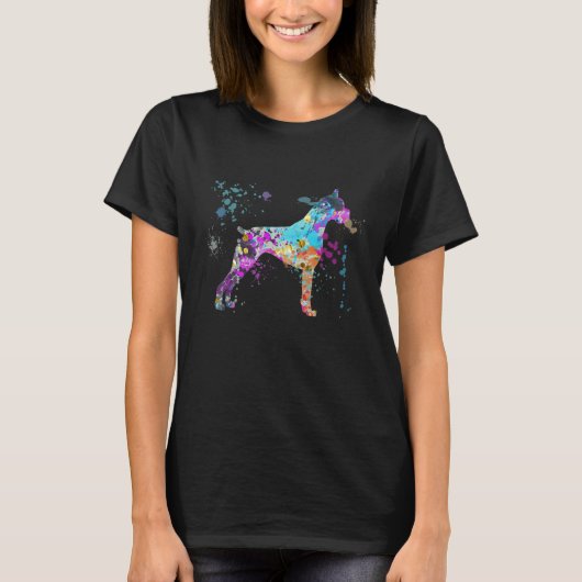 Colorful Boxer   Dog Boxers T-shirt (Voorkant)