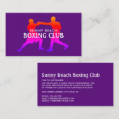 Colorful Boxing Match, Boxer, Boxing Trainer Visitekaartje (Voorkant / Achterkant)