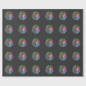 Colorful Brain Engineering Science Cadeaupapier (Vlak)
