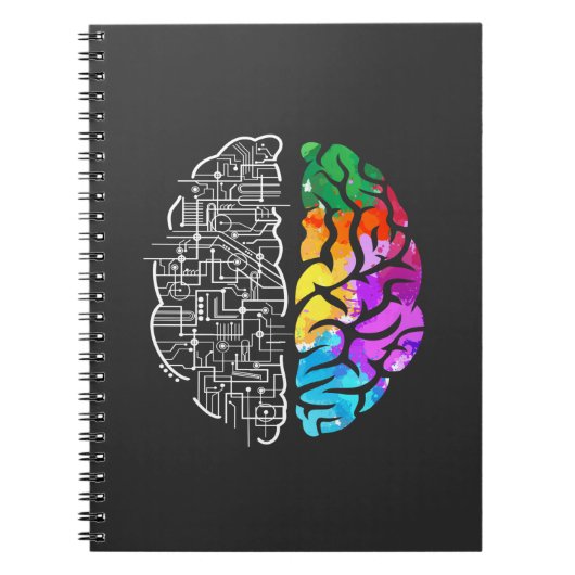 Colorful Brain Engineering Science Notitieboek (Voorkant)