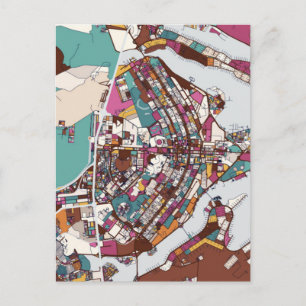 Colorful Brasilia Map Briefkaart