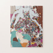 Colorful Brasilia Map Legpuzzel (Verticaal)
