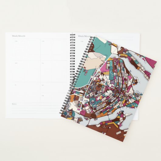 Colorful Brasilia Map Planner (Display)