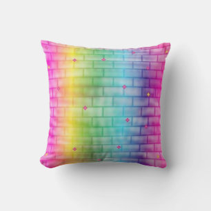 Colorful Bricksgreen Stars Pillow Kussen