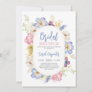 Colorful Bridal Shower-uitnodiging Kaart