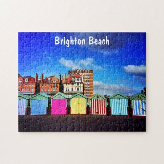 Colorful Brighton Beach Huts Legpuzzel (Horizontaal)