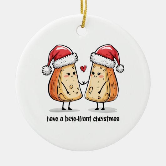 Colorful Brilliant Christmas Keramisch Ornament (Voorkant)