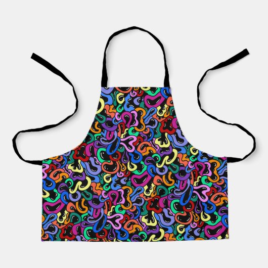 Colorful Bubble Pattern Schort (Voorkant)
