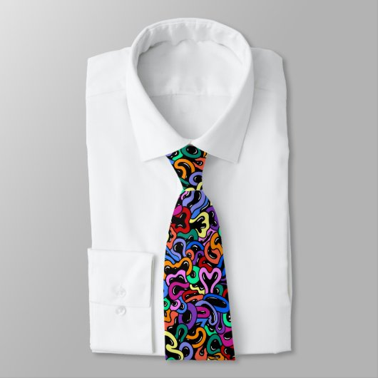 Colorful Bubble Pattern Stropdas (Gebonden)