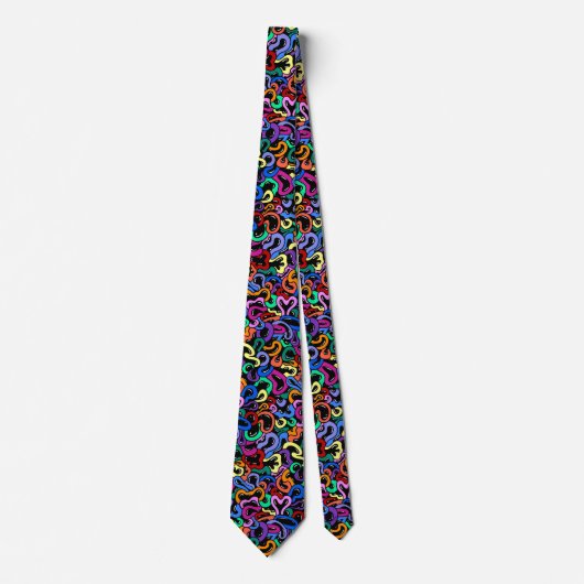 Colorful Bubble Pattern Stropdas (Voorkant)