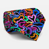 Colorful Bubble Pattern Stropdas (Opgerold)