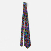 Colorful Bubble Pattern Stropdas (Achterkant)