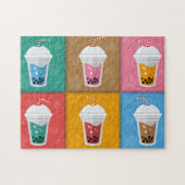 Colorful Bubble Tea 6 Pac Legpuzzel (Horizontaal)