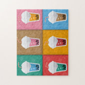 Colorful Bubble Tea 6 Pac Legpuzzel (Verticaal)