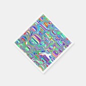 Colorful Bubbles Abstracte digitale kunst Servet (Hoek)