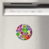 Colorful Bubbles Patroon Magneet (Insitu (Vaatwasser))